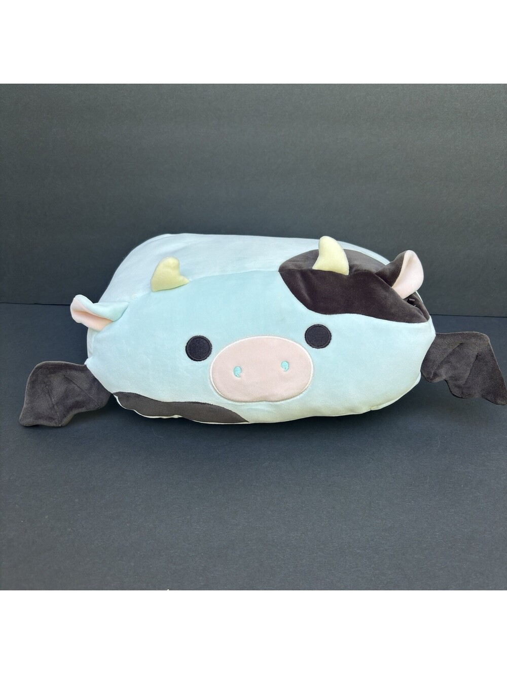 Squishmallow 12" CILLIAN the Blue Cow Stackables Bat Wings Halloween